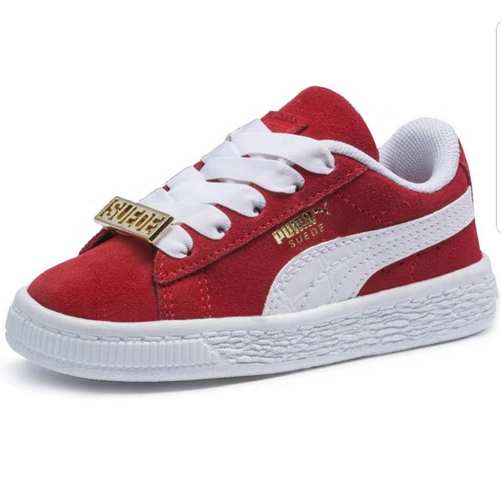 Puma Suede Red Toddler Shoes US Size 5